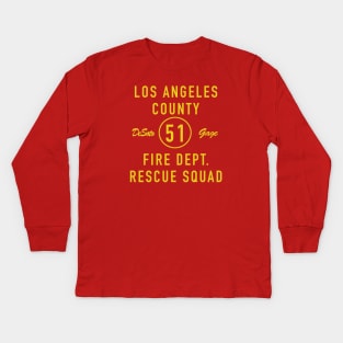 Emergency Squad 51 Kids Long Sleeve T-Shirt